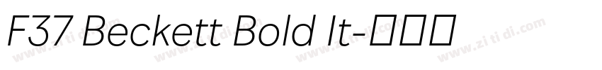 F37 Beckett Bold It字体转换 F37 Beckett Bold It字体转换